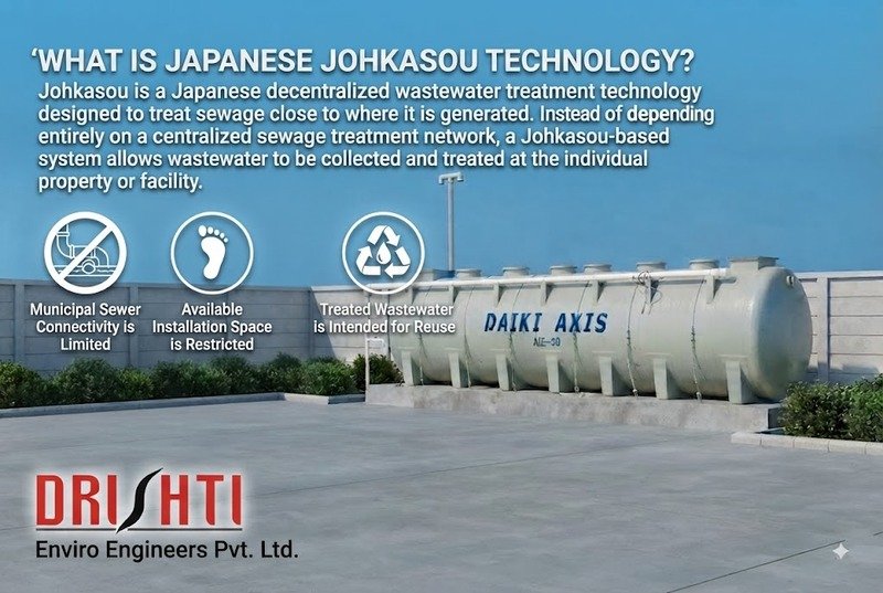 FRP sewage treatment plant using Japanese Johkasou technology in Ludhiana Punjab